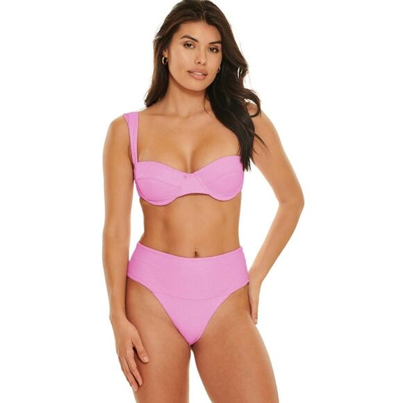 JMP the Label XL pink Underwire Sparkle Bikini - Picture 1 of 8